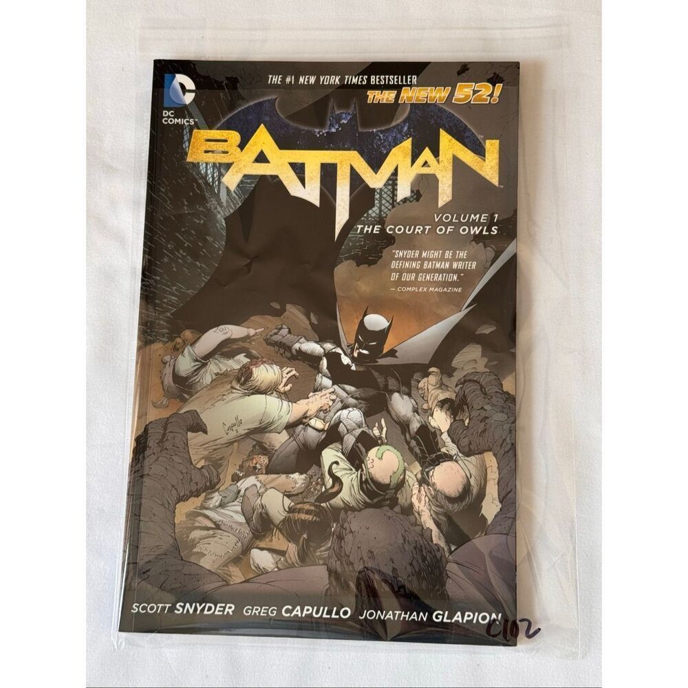 Batman Vol 1 The Court of Owls The New 52 DC Comics 2012 Paperback Scott Snyder - Picture 10 of 10